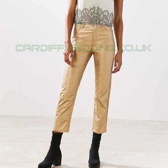 Urban Outfitters Pants - UO BDG Girlfriend Vegan Leather Faux Hi Rise